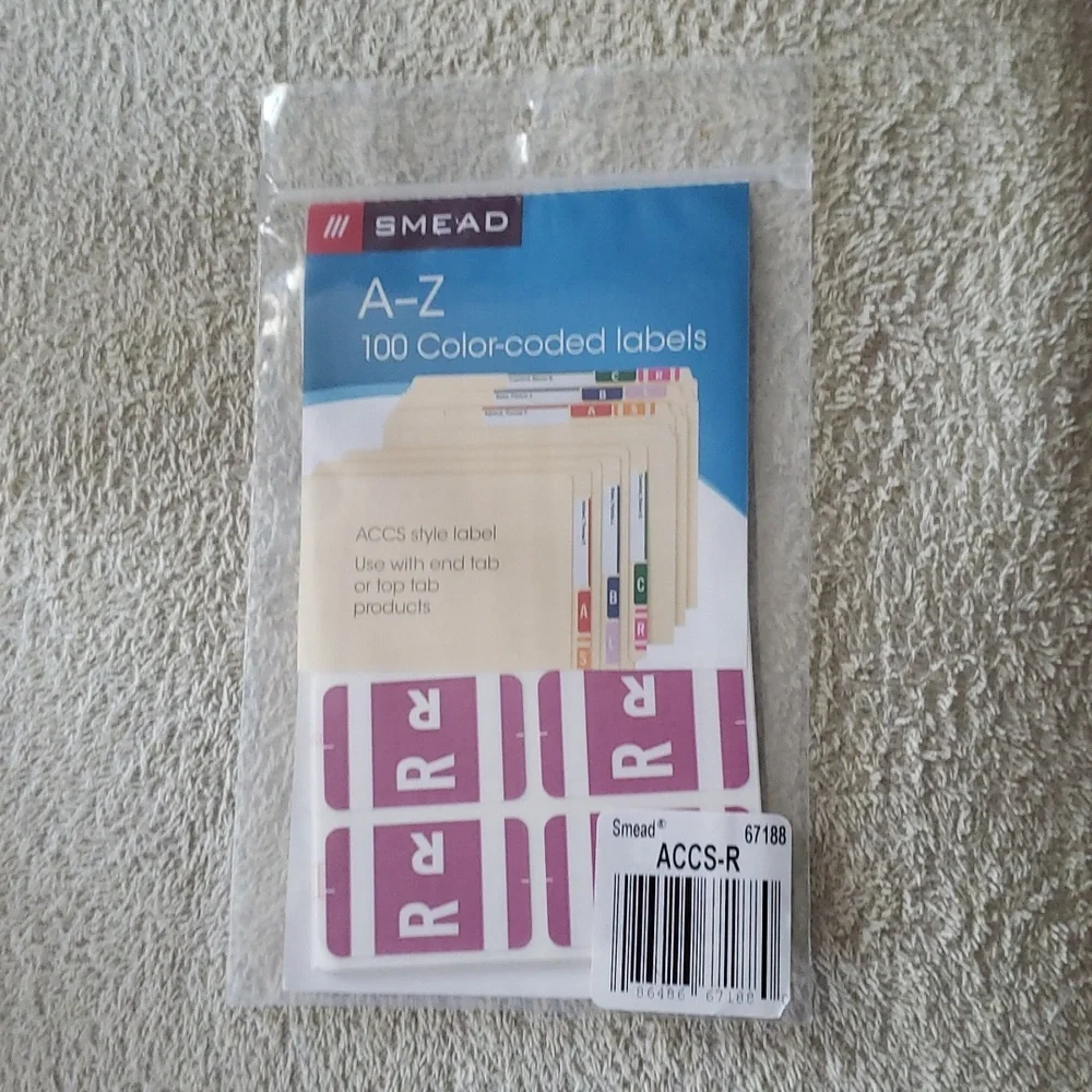 New Smead Color Labels 